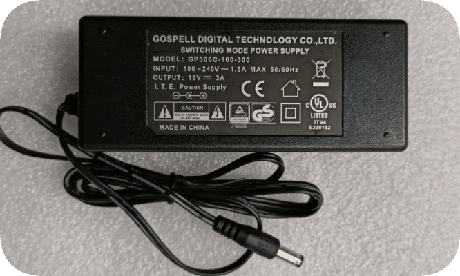 *Brand NEW*Gaosibao 16V 3A Power Adapter GP306C-160-300 5.5 x 2.1mm Plug Power Supply